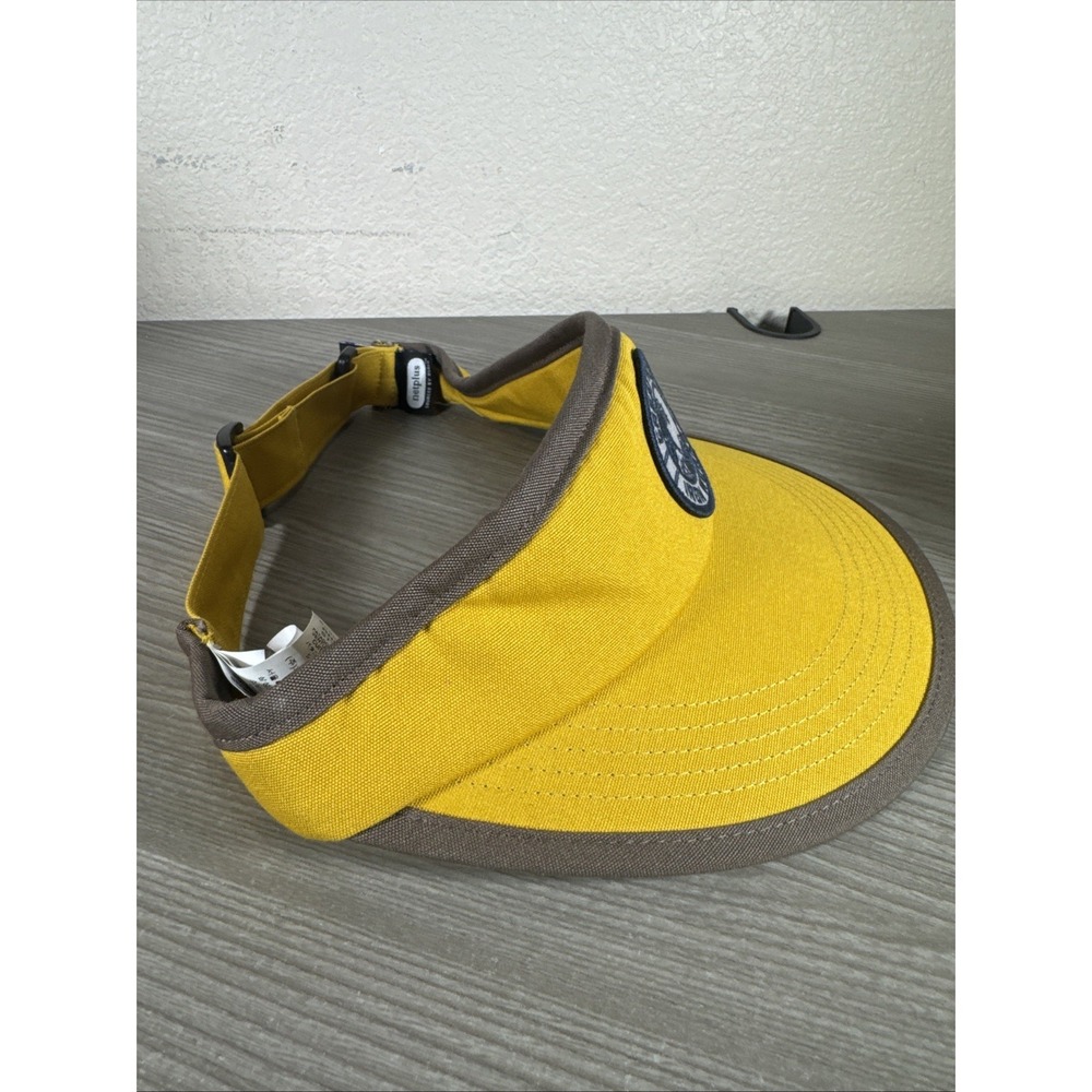 Patagonia Pacific Iron Works Rare Adjustable Visor Yellow Hat Cap - Picture 3 of 7